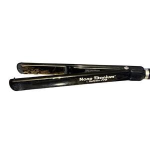 BaByliss Pro Nano Titanium Flat Iron Hair Straightener Black 1" Tested Works